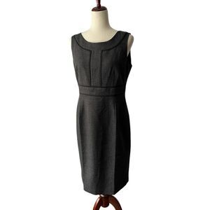 Evan Picone sleeveless tailored midi dress size 8